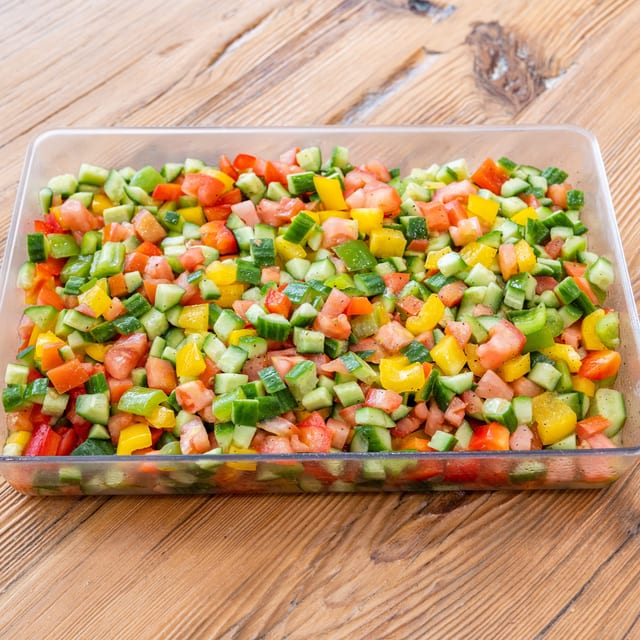 Israeli chopped Salad.