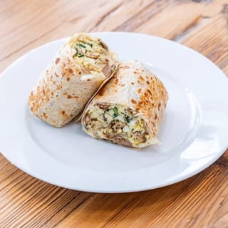 Breakfast Burrito w/ Potatoes, Egg, & Cheddar Inside
